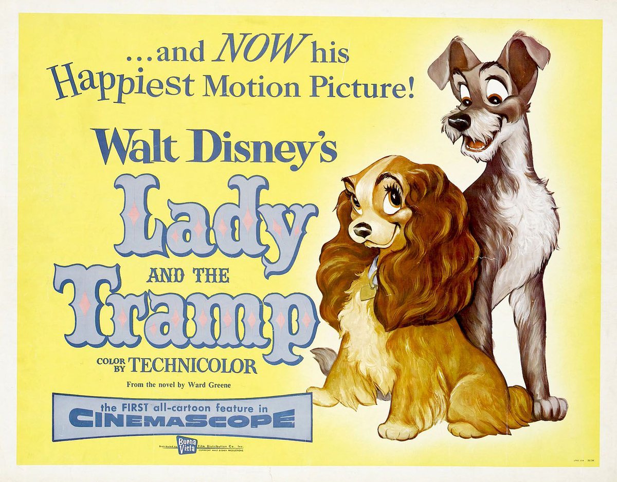 The New Beverly Cartoon Club presents LADY AND THE TRAMP (1955) in vibrant I.B. Technicolor 35mm on Saturday, February 10th, at 10:00am. Tickets: buff.ly/422x9zD