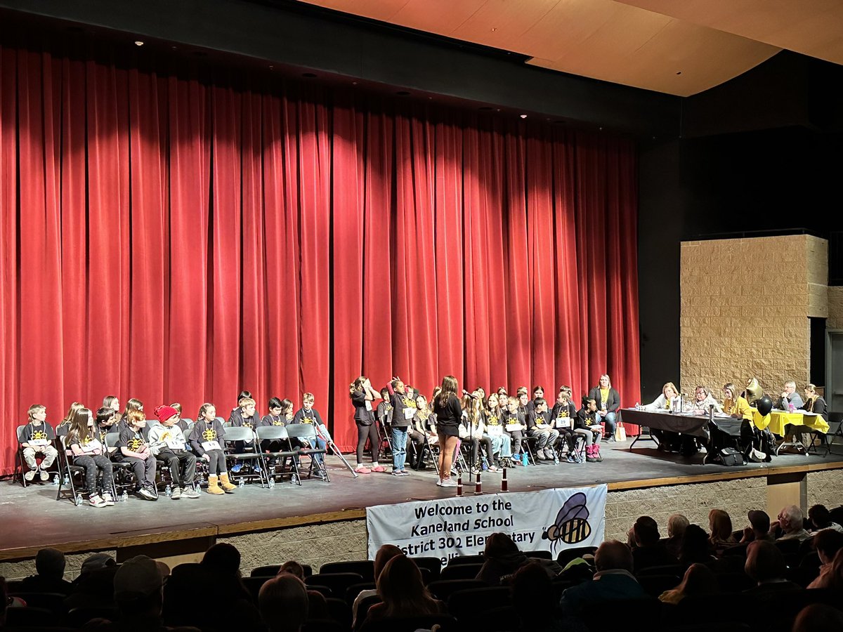 Good luck spelling bee students.  #kaneland302