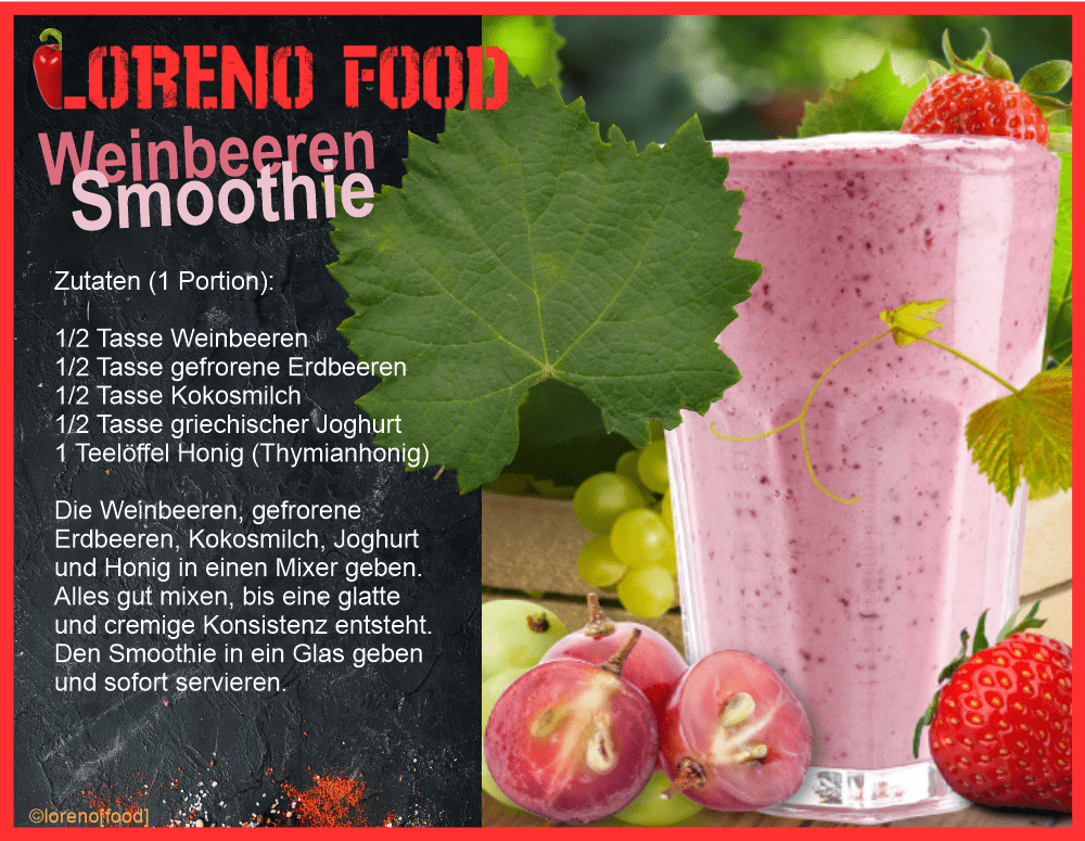 Weinbeeren Smoothie
