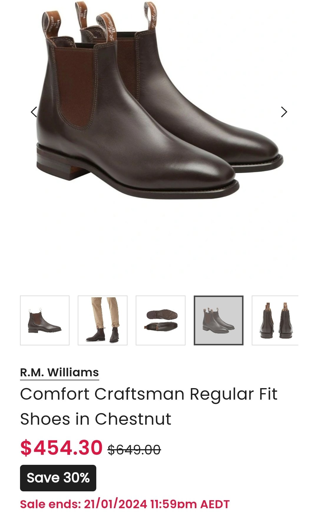 Myer rm williams sale cheap