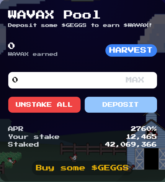 0xJelle's tweet photo. @CoqVsHunter Over 42,069,000 $GEGGS staked! https://t.co/I0ZwAa83Q8