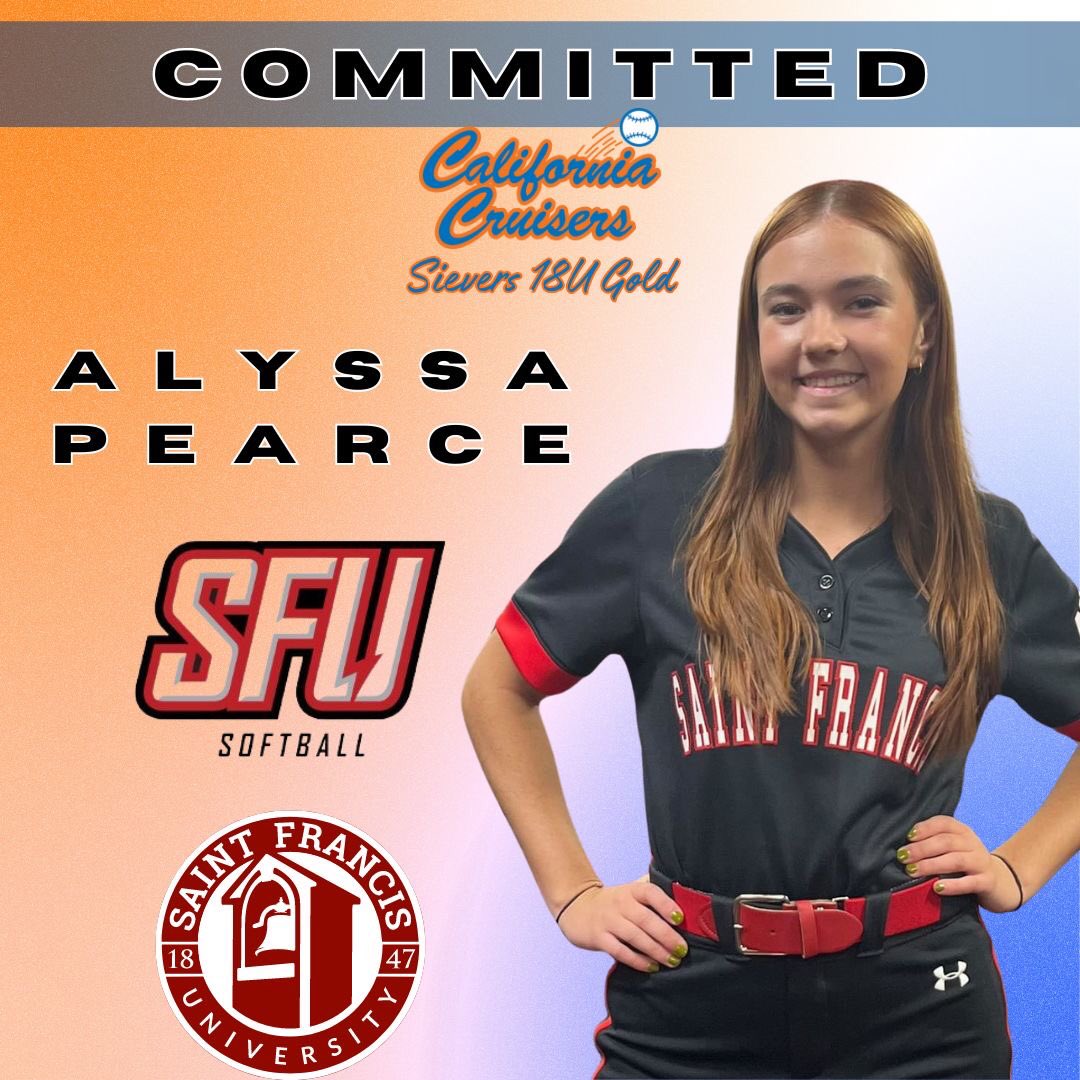 We are excited to announce another Division 1 softball commit going to @RedFlashSB 🔴⚡️ Congrats @ally_pearce2024! We are so happy for you! #GoRedFlash #californiacruisers #calcruisers