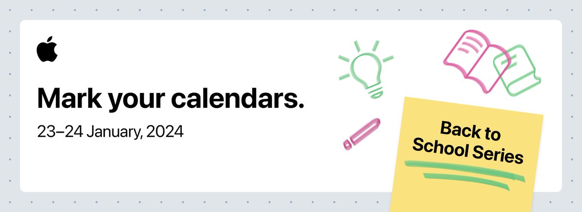 Paul Hamilton (@paulhamilton8) on Twitter photo Really excited to be part of the back to school series of webinars <a href="/AppleEDU/">Apple Education</a> are conducting next week. Join myself and <a href="/MissForrestEdu/">Michelle Forrest</a> as we look at ‘Teaching with Mac’. Lots of tips and trick to share. <a href="/Usingtechbetter/">Using Technology Better</a> Register: 👇👇👇👇
events.apple.com/ms/xww6uj7woR0… Really excited to be part of the back to school series of webinars <a href="/AppleEDU/">Apple Education</a> are conducting next week. Join myself and <a href="/MissForrestEdu/">Michelle Forrest</a> as we look at ‘Teaching with Mac’. Lots of tips and trick to share. <a href="/Usingtechbetter/">Using Technology Better</a> Register: 👇👇👇👇
events.apple.com/ms/xww6uj7woR0…