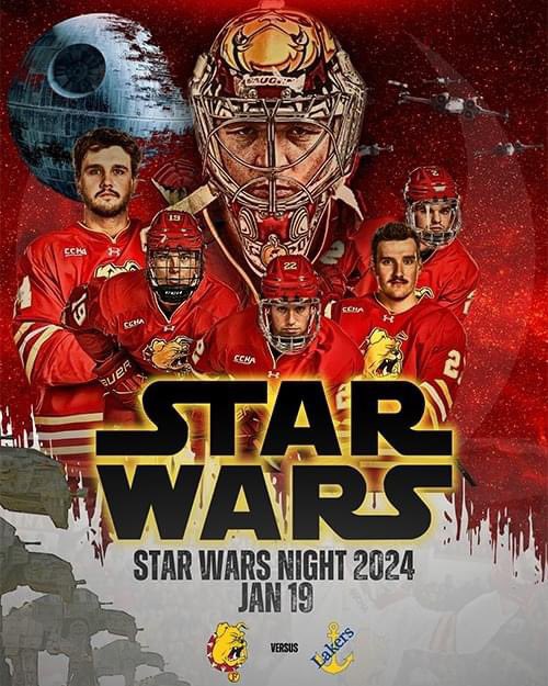 The Ferris State University men's ice hockey team will host Lake Superior State for Star Wars Night on Friday at 7:07 p.m. (ET) inside the Ewigleben Ice Arena as the two longtime league rivals begin a weekend home-and-home series.

Details at: bigrapidsdailynews.com/breaking-news/…