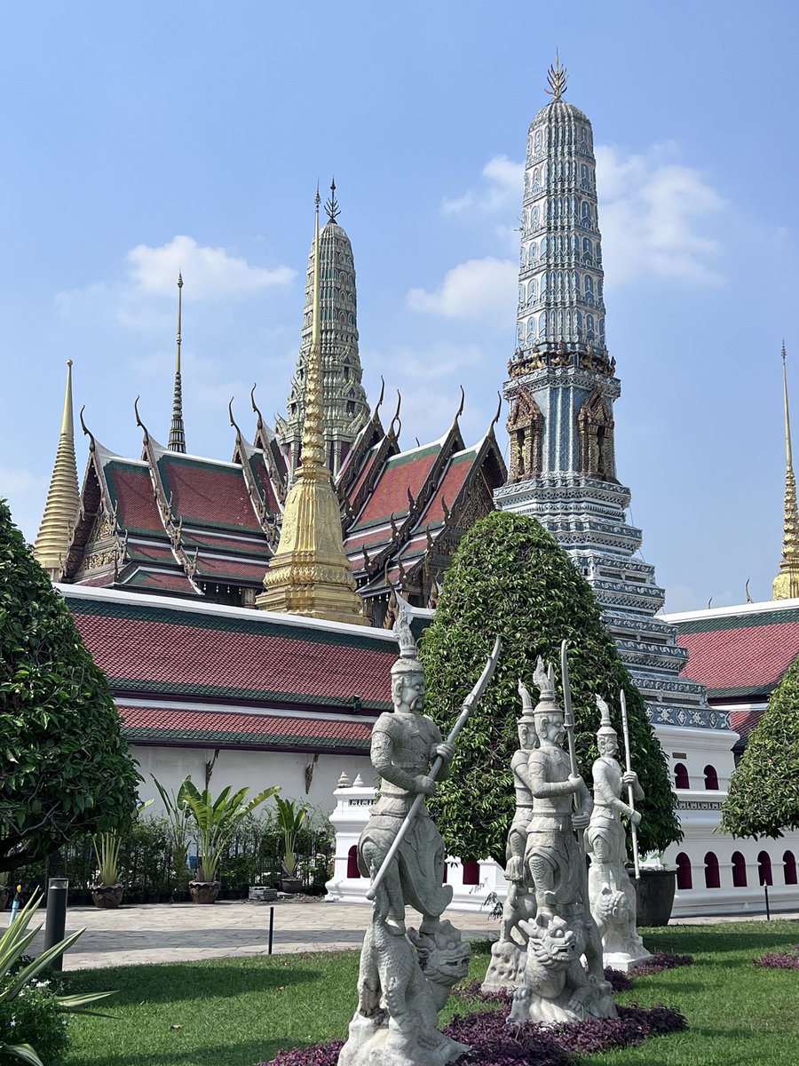 Yesterday was a very long day , touring The Grand Palace, a river taxi on the Phyra and Emerald Buddha. @perxvacations #cruisetours