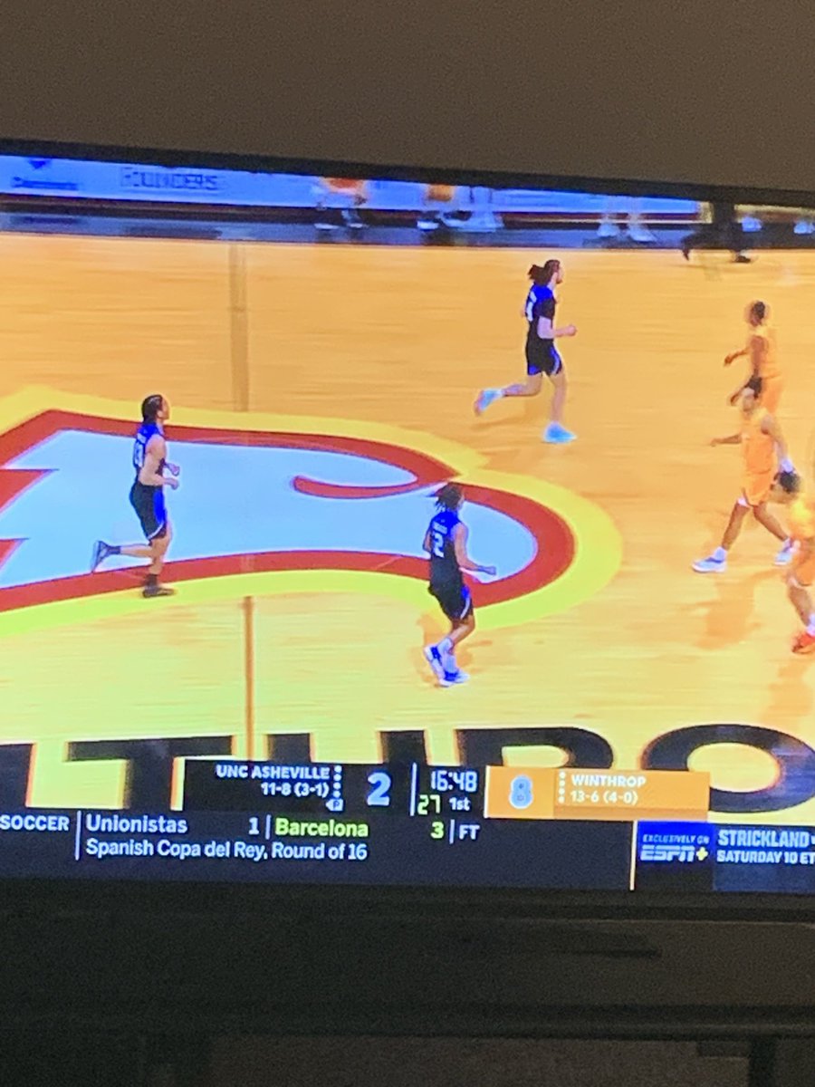 Watching Winthrop on ESPNU at least once a year just feels right. #RockTheHill #BigSouthMBB