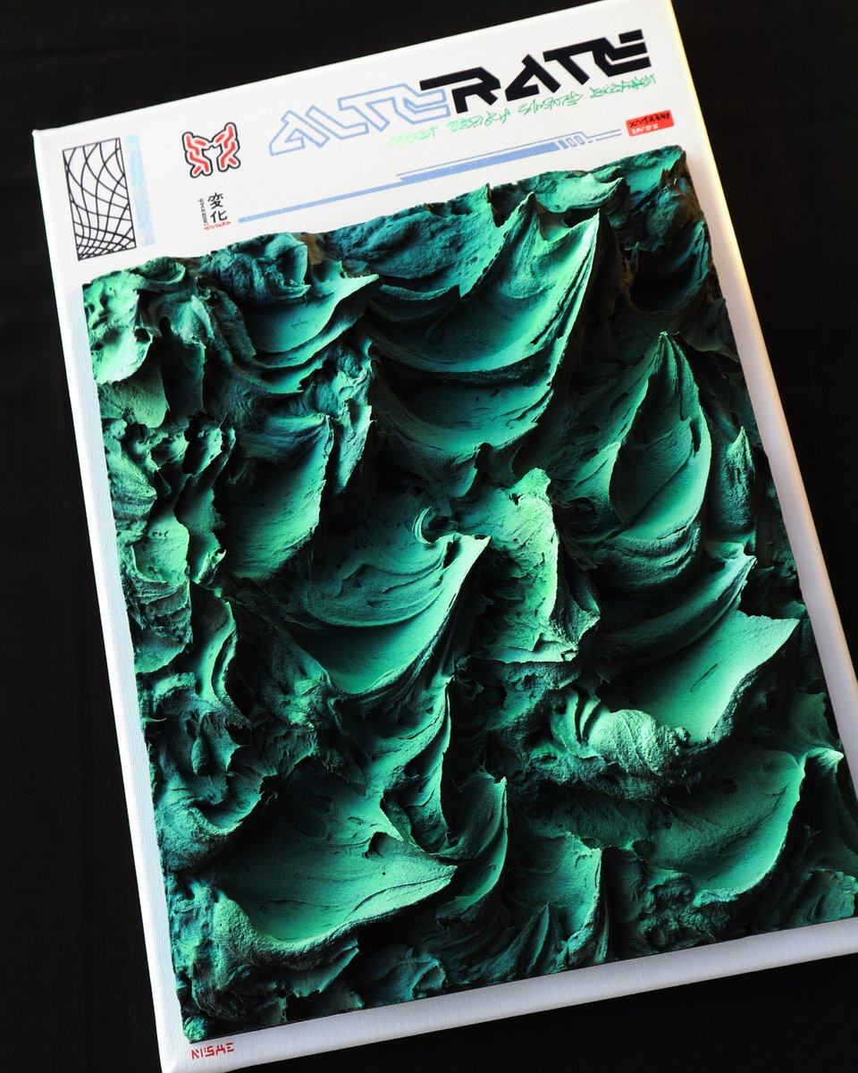 "ALTERATE" is now leaving my studio 🤲💚
Congratulations to its new collector in 🇭🇺 !