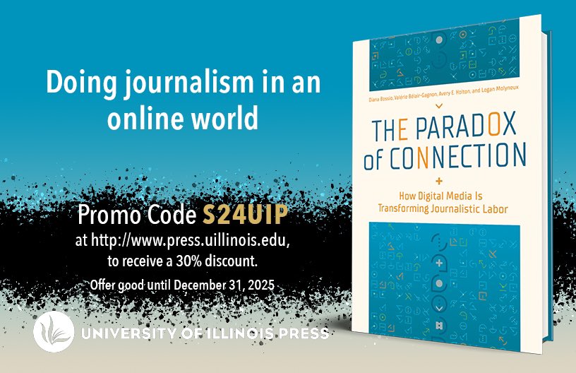 Very happy to announce that our new book: The Paradox of Connection will finally out in February! You can now pre-order it with a 30% discount with the promo code S24UIP. press.uillinois.edu/books/?id=p087…