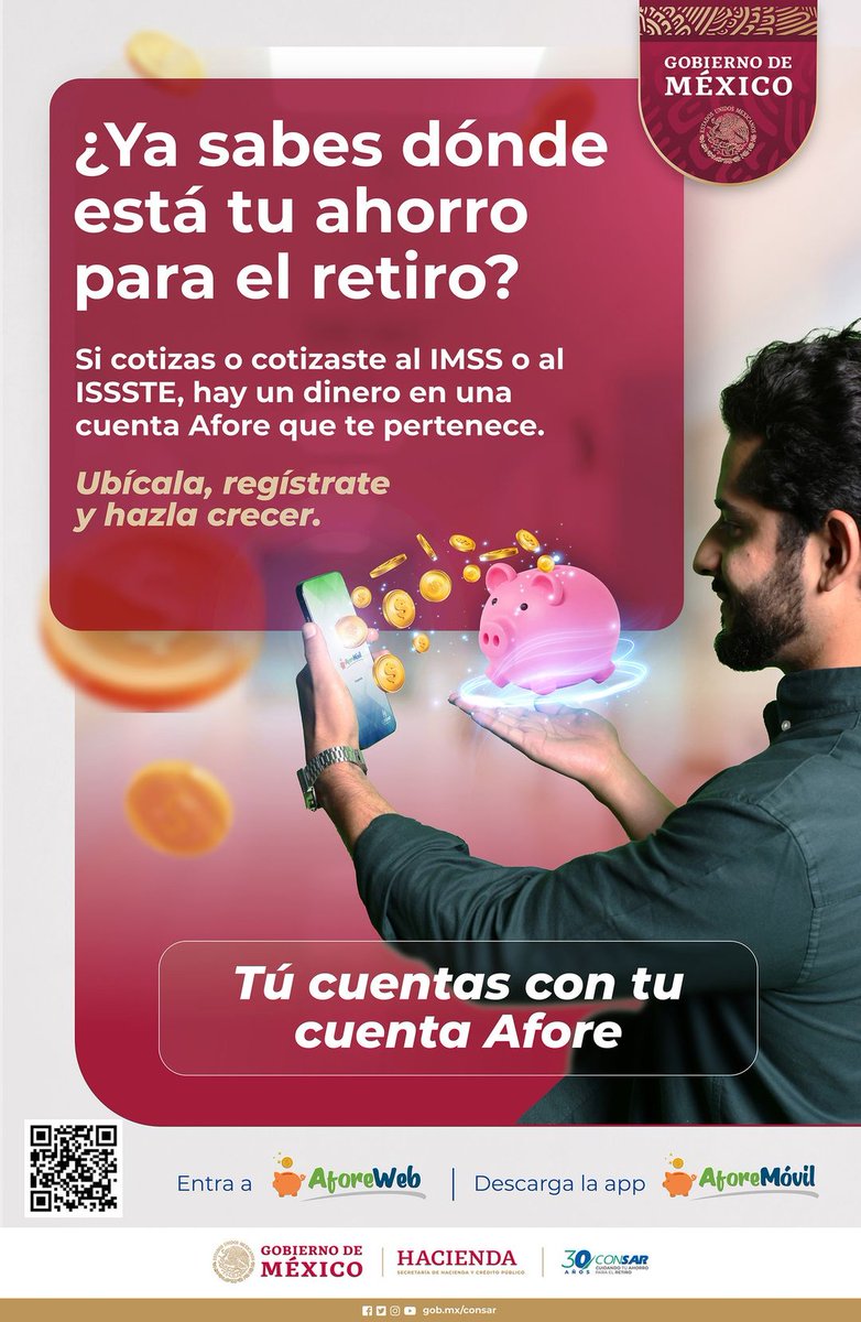 PENSIONISSSTE_'s tweet photo. 🤔¿Sabes en dónde está tu Cuenta Individual #Afore?

🙌En #AFORE @PENSIONISSSTE_ te ayudamos a localizarla.

📱Mándanos un mensaje con gusto te orientamos.

#CONSAR
#LocalizaTuAfore
#YoTeExplico https://t.co/5WXAT0pVW7