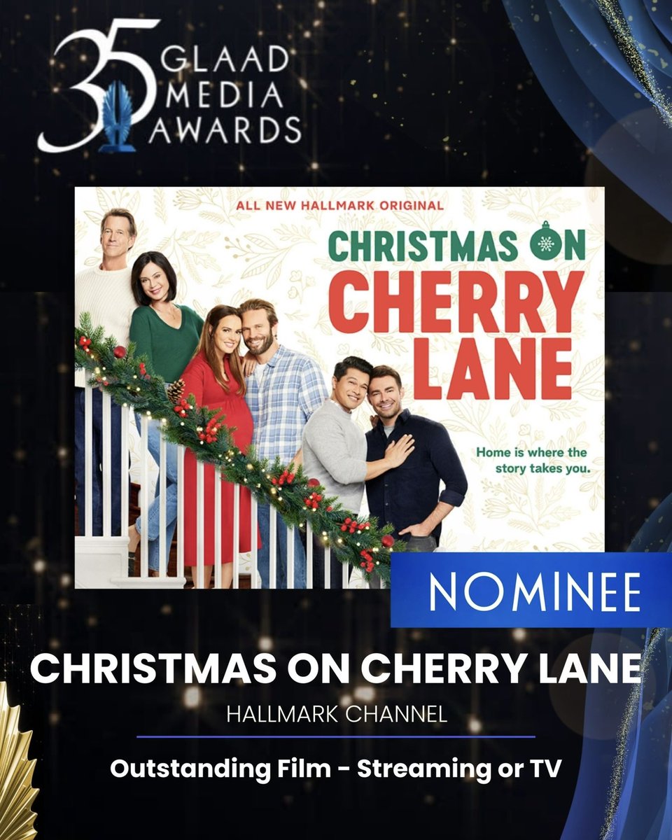 So honored that our little Christmas movie was nominated for a <a href="/glaad/">GLAAD</a> award!! ❤️🫶🏼🌈
<a href="/hallmarkchannel/">Hallmark Channel</a>