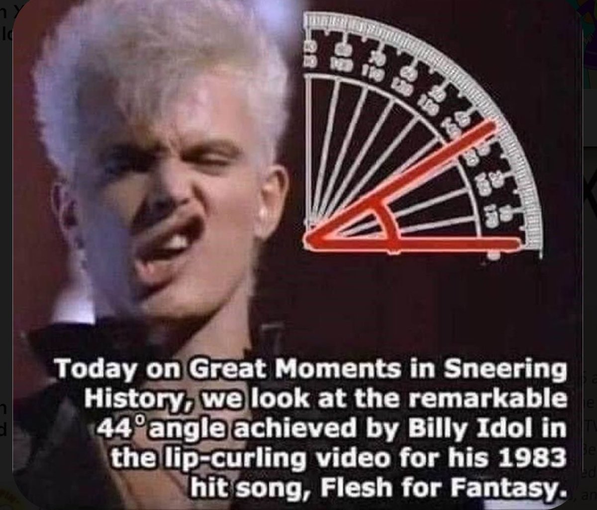 GenXTalks1's tweet photo. #genxtalks #billyidol #80s #80smusic #music #flashaback #sneer #angles #math https://t.co/s48pKUVNkh