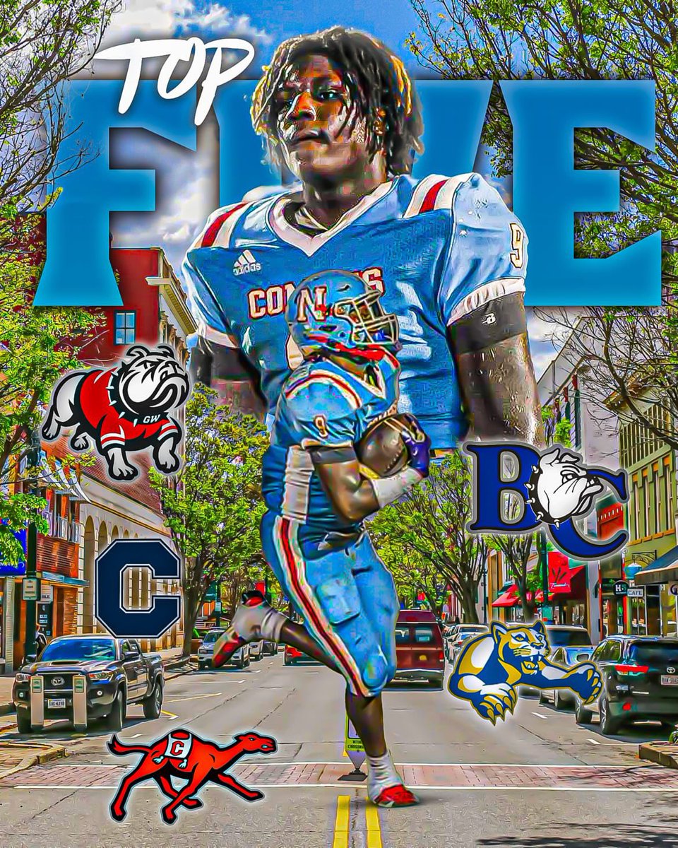 MY TOP 5 SCHOOLS
COMMITMENT FEBRUARY 4TH📌
<a href="/GWUFootball/">Gardner-Webb Football</a> <a href="/GoCamelsFB/">Campbell Football</a> <a href="/CatawbaFootball/">Catawba Football</a> <a href="/barton_fb/">BartonCollegeFB</a>  <a href="/MarsHill_FB/">MHU Football</a>