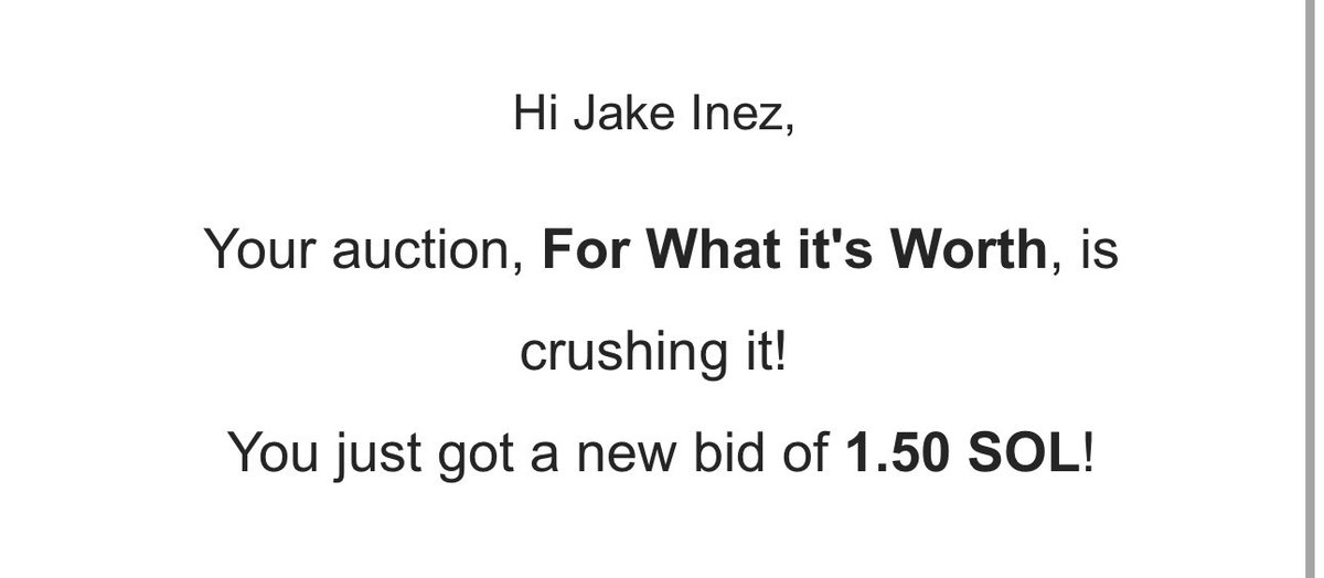 Second bid was just placed by @Oak_Arrow ! Thank you so much 😱