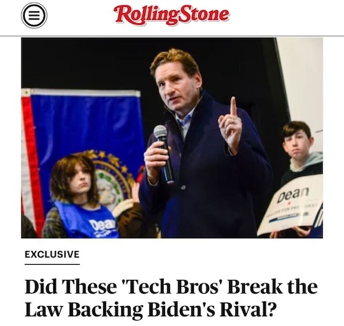 “At a minimum, it sounds like the Phillips campaign is pushing the legal envelope as it works closely with its big money arm,” Brendan Fischer from the watchdog Documented tells Rolling Stone. Story: rollingstone.com/politics/polit…