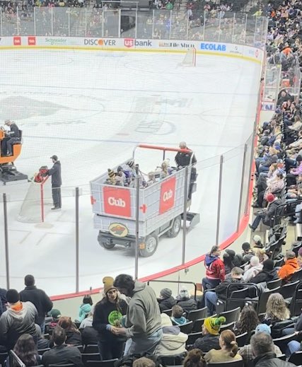 The Girls 6U/8U attended the PWHL Minnesota game this past Sunday &amp; what a great experience for these girls! They got announced while riding on the “FANboni”, we’re shown on the Jumbotron multiple times, and got to watch some amazing women play some great hockey! What a fun time!