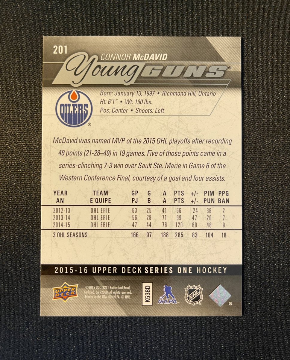 Raw McSaviour

@CardPurchaser 
#TheHobby
#HockeyCards
#HockeyX
#LetsGoOilers