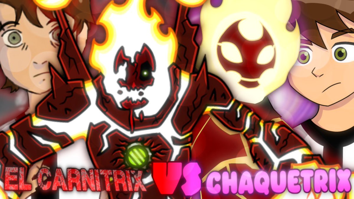 Hice una batalla de rap: EL CARNITRIX VS EL CHAQUETRIX, creados por Canibal009 y <a href="/TrixTheAlien/">Trix</a>.
LINK DE LA BATALLA: youtube.com/watch?v=-HcLa3…