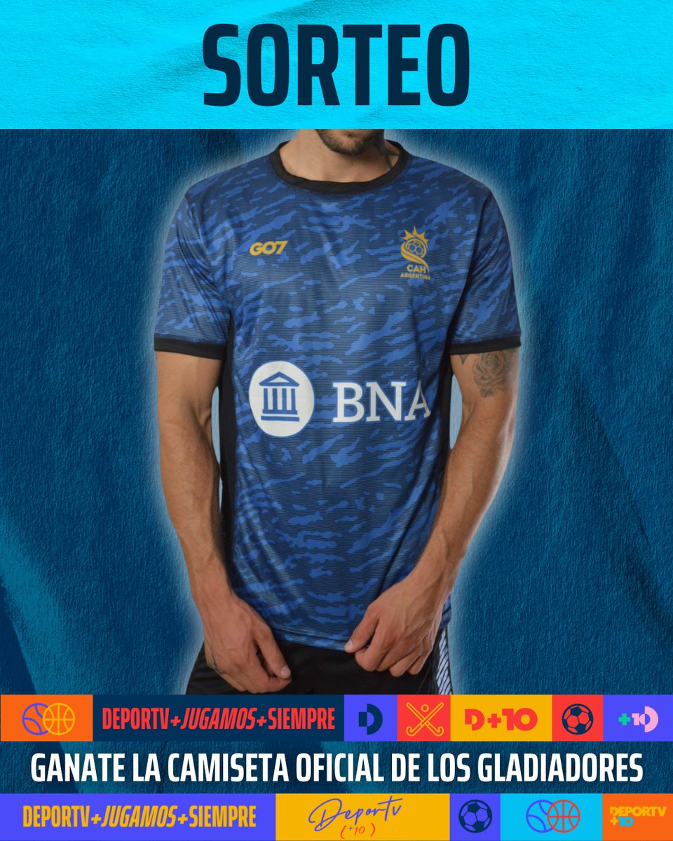 canaldeportv's tweet photo. ¡HAY SORTEO! 🤞 Juegan Los Gladiadores y vos podés tener tu premio.

👕 Seguinos, retuiteá esta foto y escribí con el hashtag #HANDBALLenDEPORTV para llevarte la camiseta oficial de Argentina cortesía de @GO7ok.

¡Dale, se va al final del partido! https://t.co/uTTBmZQQWG
