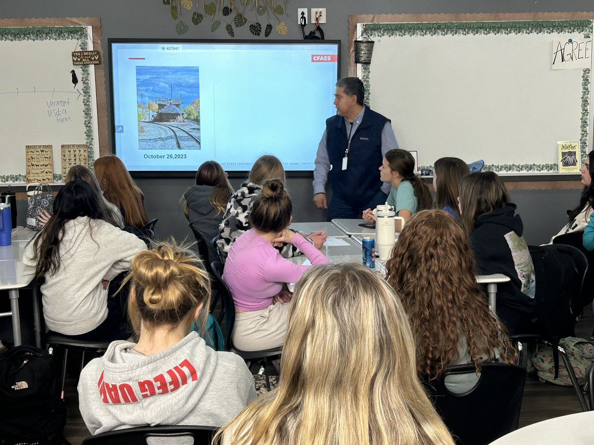 Thank you to Herbert Quintero from OSU for coming and talking to our students about hydroponics and aquaponics systems.