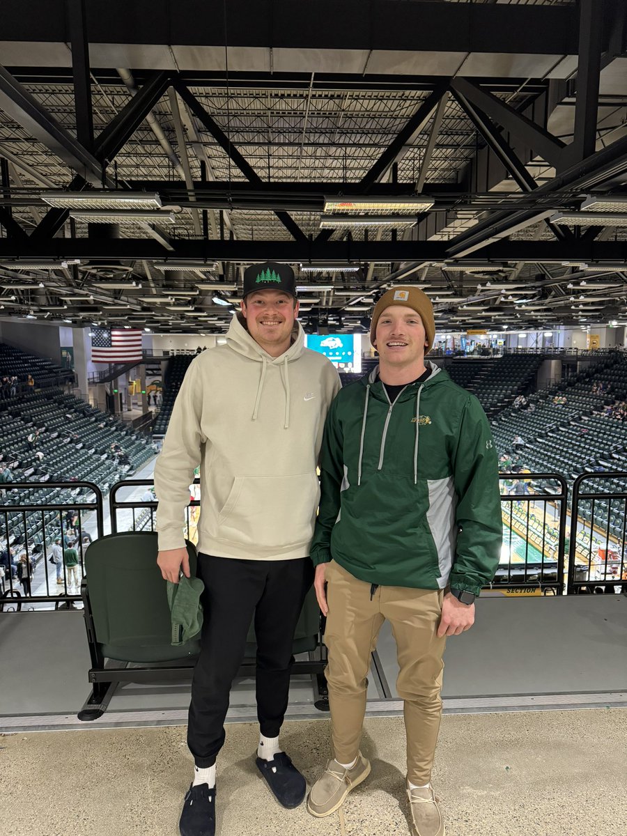 Kaedin Steindorf (@kaedinsteindorf) on Twitter photo Was happy to hang with fans at the <a href="/NDSUmbb/">NDSU Men's Basketball</a> game against Denver. Go Bison and happy to be apart of the <a href="/GandGCollective/">The Green and The Gold Collective</a> Was happy to hang with fans at the <a href="/NDSUmbb/">NDSU Men's Basketball</a> game against Denver. Go Bison and happy to be apart of the <a href="/GandGCollective/">The Green and The Gold Collective</a>