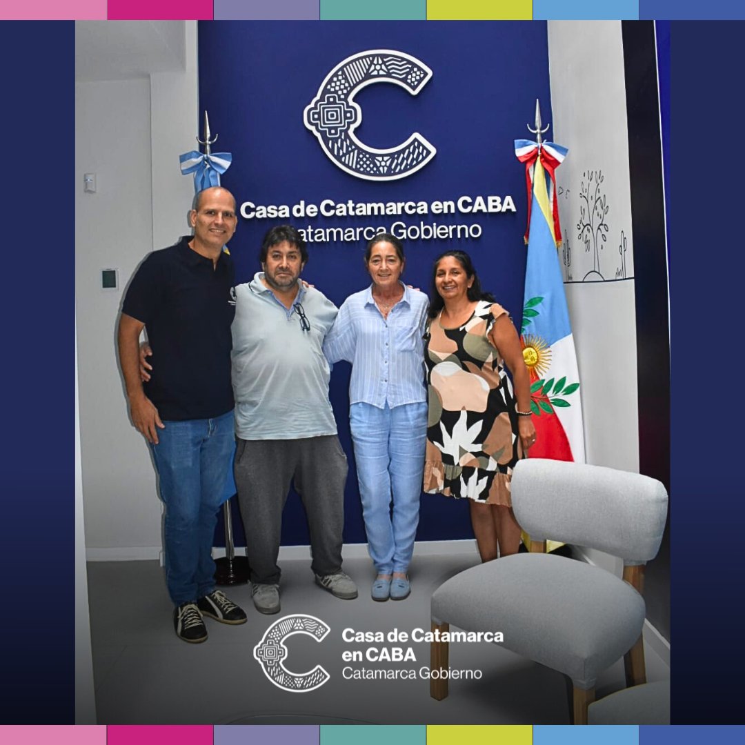 NUEVA VISITA EN CASA DE CATAMARCA EN CABA 💪🏼❤️
.
Con mucha alegría recibimos hoy en nuestra Casa la visita de Roberto Olaz y Claudia Carrizo Granate, miembros del Centro Benéfico y Cultural Catamarqueño de Temperley, ambos oriundos del departamento Andalgalá. 😊
