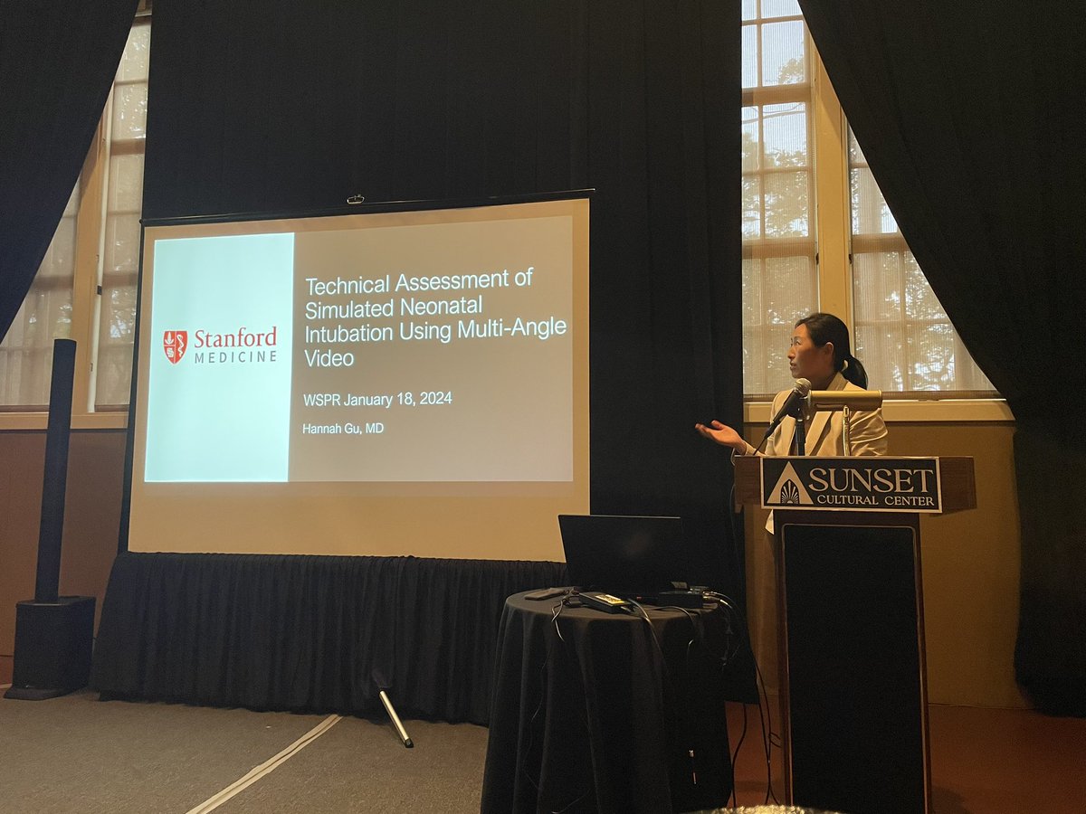 Love learning about all the amazing work @HannahGu15 & @StanfordCAPE does. A future leader in sim research & implementation! Excellent talk on the movement of intubation! @StanfordNeo #wspr2024 #neotwitter