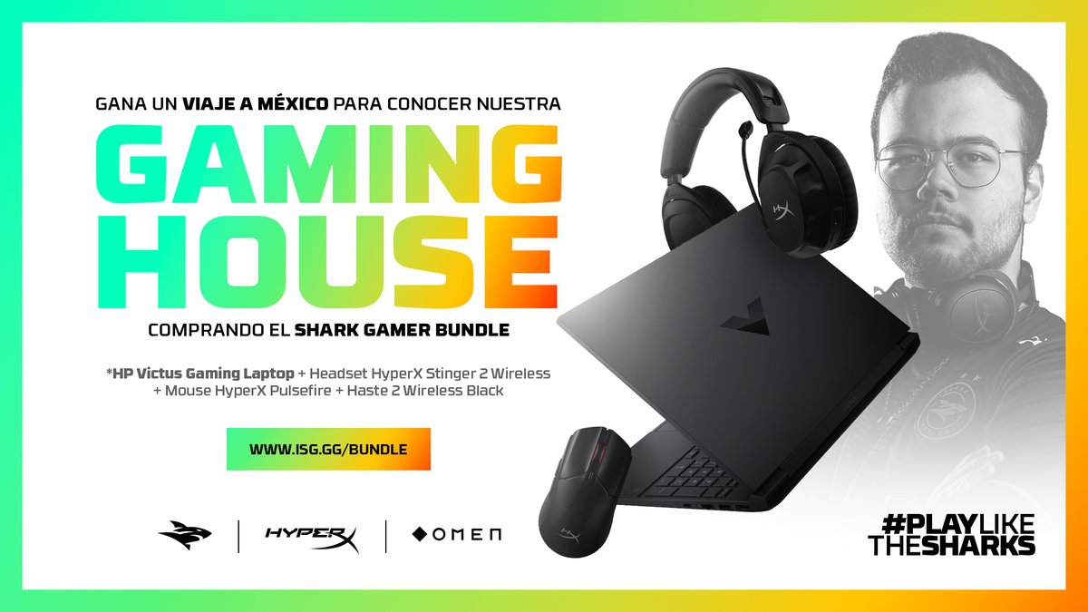 ¡CONOCE NUESTRA GH Y A LOS PLAYERS! 🇲🇽

Comprando el Shark Gamer Bundle, no solo vas a tener un setup completo, también participas de un viaje a CDMX junto a un acompañante y conocer a nuestros tibus de #LLA en la Gaming House.

¡Descubre más! 👉 isg.gg/bundle

#GoISG