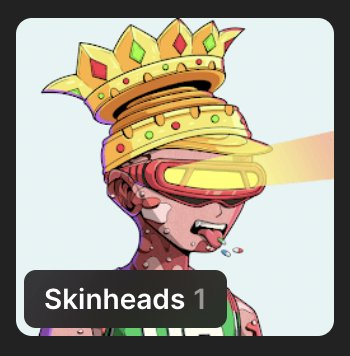 Jolanda_NFT's tweet photo. LASER EYESSSS AND CROWN TOO!!!!!!

@skinheads_sol please tell me this is a mythic, smooth mints fams. https://t.co/hYf0Md44FF