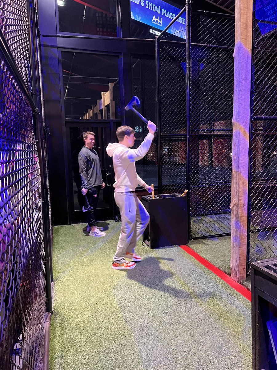 YSU Men’s BBall Managers (@ysumanagers) on Twitter photo Team bonding tonight. Your YSU Managers had a great time axe throwing tonight! Shoutout senior <a href="/nate22smoot/">Nate</a> for going undefeated tonight! Team bonding tonight. Your YSU Managers had a great time axe throwing tonight! Shoutout senior <a href="/nate22smoot/">Nate</a> for going undefeated tonight!