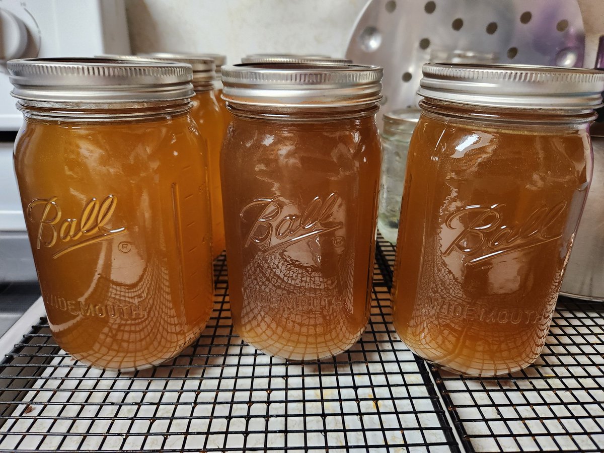 AngeredBeaver's tweet photo. So very proud of this chicken stock
9 quarts for under $10.00
#Canuary https://t.co/F60MfxqvEI