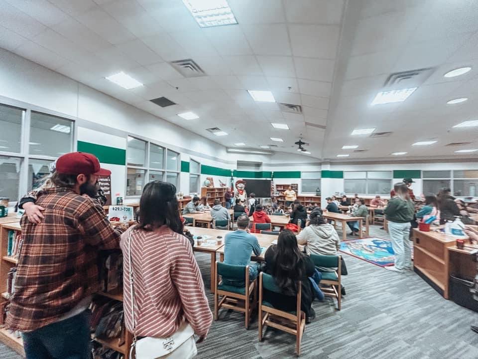 Reading in a Winter Wonderland! We had a great time at literacy night! Read alouds, literacy activities, and hot chocolate!