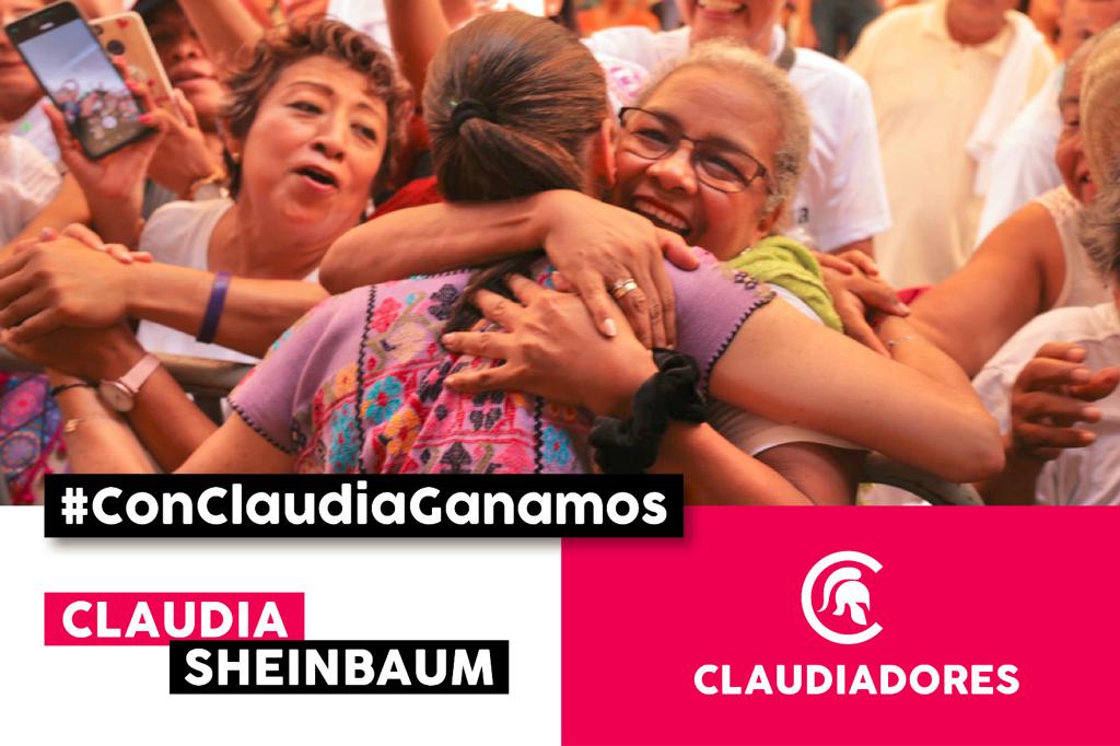 #ConClaudiaGanamos  se ve el apoyo de la gente donde quiera que vaya