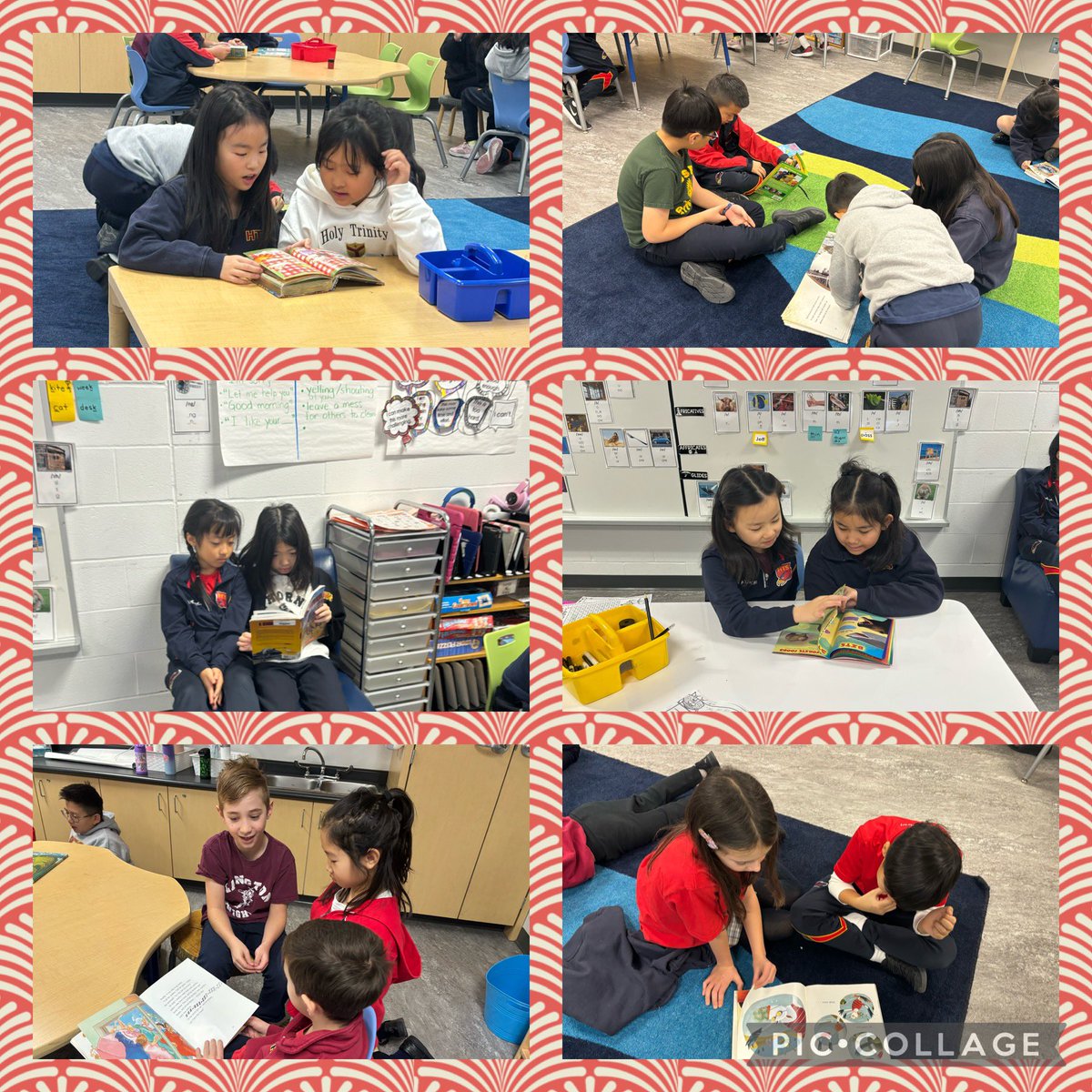 Reading buddies! <a href="/HTS_MsPoulakos/">Ms P 3A</a> <a href="/HTS_MsDAprile/">Veronica D'Aprile</a>