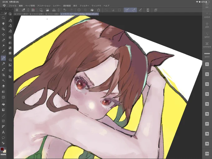 描いてる途中が1番いいわ 