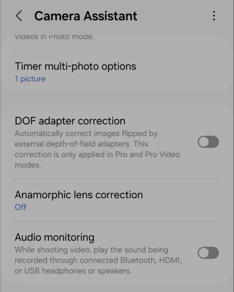 theordysm's tweet image. FYI: Camera Assistant update (2.1.00.1)

Nice to see the &apos;zoom shortcuts&apos; being added (for S24 series)

#GalaxyS24Series #GoodLock #CameraAssistant