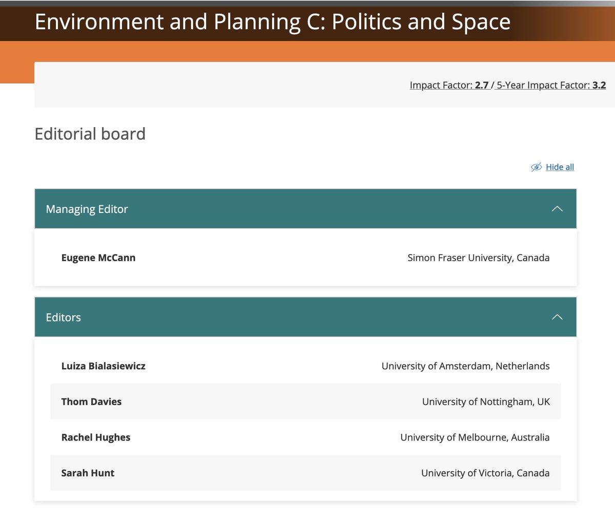 Politics + Space (@envplanc) on Twitter photo Hey look! I've got some new editors!
šThom Davies (<a href="/ThomDavies/">Thom Davies</a>)
šRachel Hughes (findanexpert.unimelb.edu.au/profile/3808-rā¦)
šSarah Hunt (uvic.ca/socialsciencesā¦)
They want to read your papers! Send them in! (journals.sagepub.com/home/epc) <a href="/SageJournals/">Sage Journals</a> #AcademicTwitter #phdchat <a href="/bialasiewicz/">Prof. dr. Luiza Bialasiewicz</a> Hey look! I've got some new editors!
šThom Davies (<a href="/ThomDavies/">Thom Davies</a>)
šRachel Hughes (findanexpert.unimelb.edu.au/profile/3808-rā¦)
šSarah Hunt (uvic.ca/socialsciencesā¦)
They want to read your papers! Send them in! (journals.sagepub.com/home/epc) <a href="/SageJournals/">Sage Journals</a> #AcademicTwitter #phdchat <a href="/bialasiewicz/">Prof. dr. Luiza Bialasiewicz</a>
