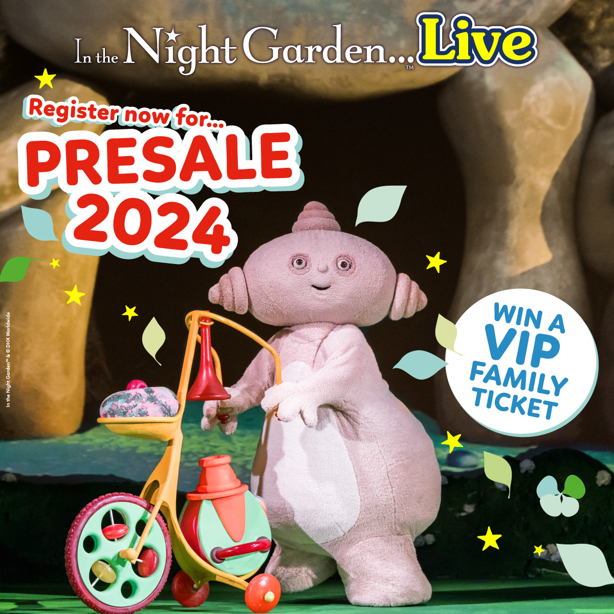 🔔 Registration for our exclusive #IntheNightGardenLive 2024 presale ends on Tue 23 Jan! That's next week, so remember to register at ➡️ NightGardenLive.com before it's too late. The sooner you register the earlier you will be able to book tickets in the 48hr presale.