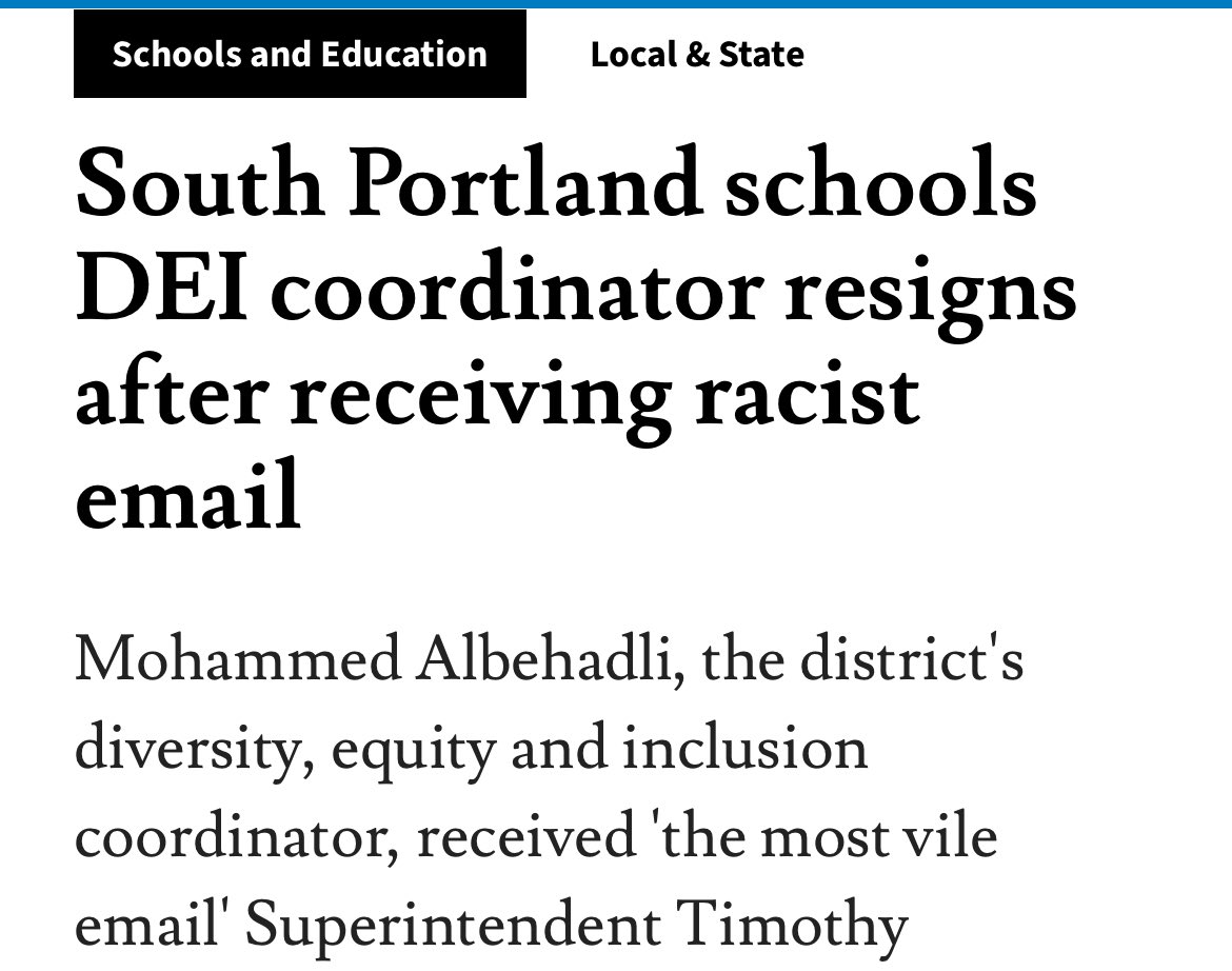 This story is sadly becoming more common as racist freaks troll about the “woke mind virus”

DEI is not: replacing white people

DEI is: providing tools and resources for PoC to compete and enter the job market.

If you lose a job opp, it’s a skill issue not “wokeness” lol.