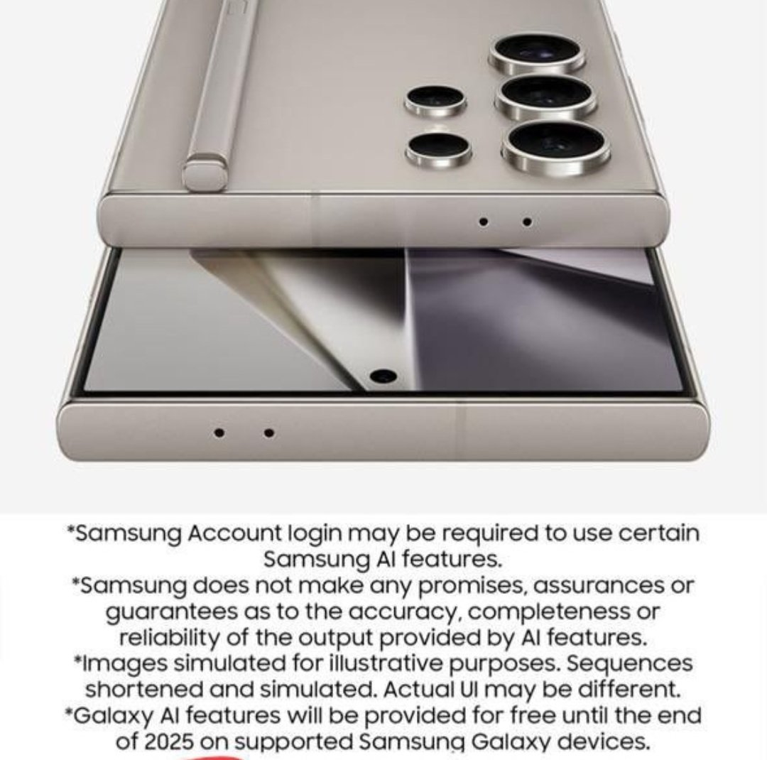LatestupdateI's tweet image. Samsung Galaxy 24 series का AI फीचर्स 2025 तक मुफ्त रहेंगे, उसके बाद आपको AI फीचर्स का उपयोग करने के लिए भुगतान करना होगा। #SamsungUnpacked #SamsungGalaxyS24Ultra #SamsungGalaxyS24