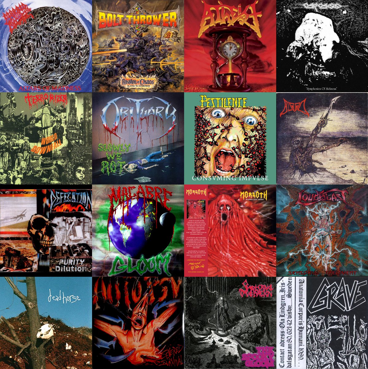 1989 #deathmetal albums🔥🔥 The Beginning of Greatest Death Metal