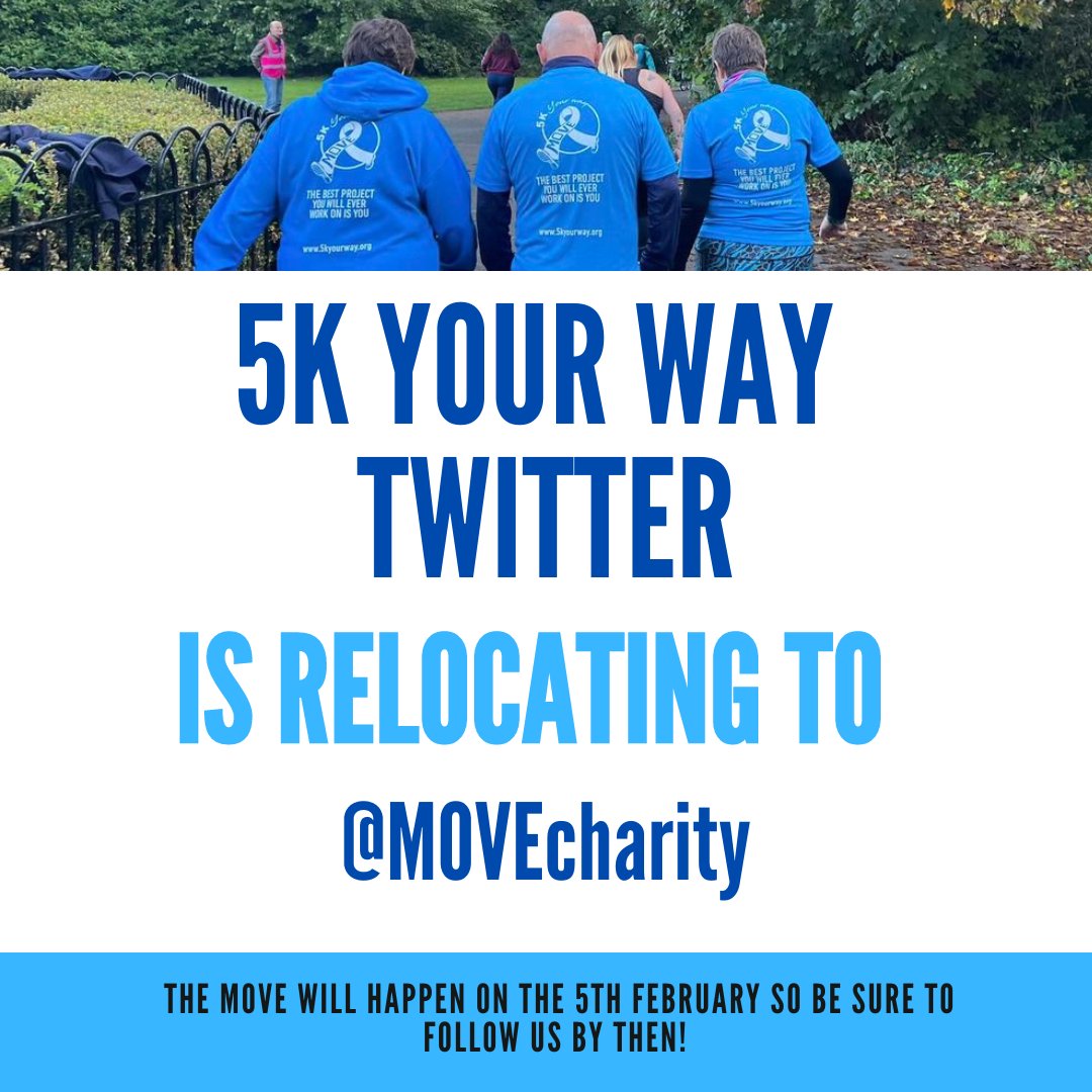 5k Your Way, Move Against Cancer (@cancer5kyourway) on Twitter photo π£ Friendly Reminder! On Monday 5th February, we'll have fully moved to <a href="/MOVEcharity/">MOVE AGAINST CANCER Charity</a>. Don't miss out on exclusive content and behind-the-scenes action. Hit that follow button now π π£ Friendly Reminder! On Monday 5th February, we'll have fully moved to <a href="/MOVEcharity/">MOVE AGAINST CANCER Charity</a>. Don't miss out on exclusive content and behind-the-scenes action. Hit that follow button now π