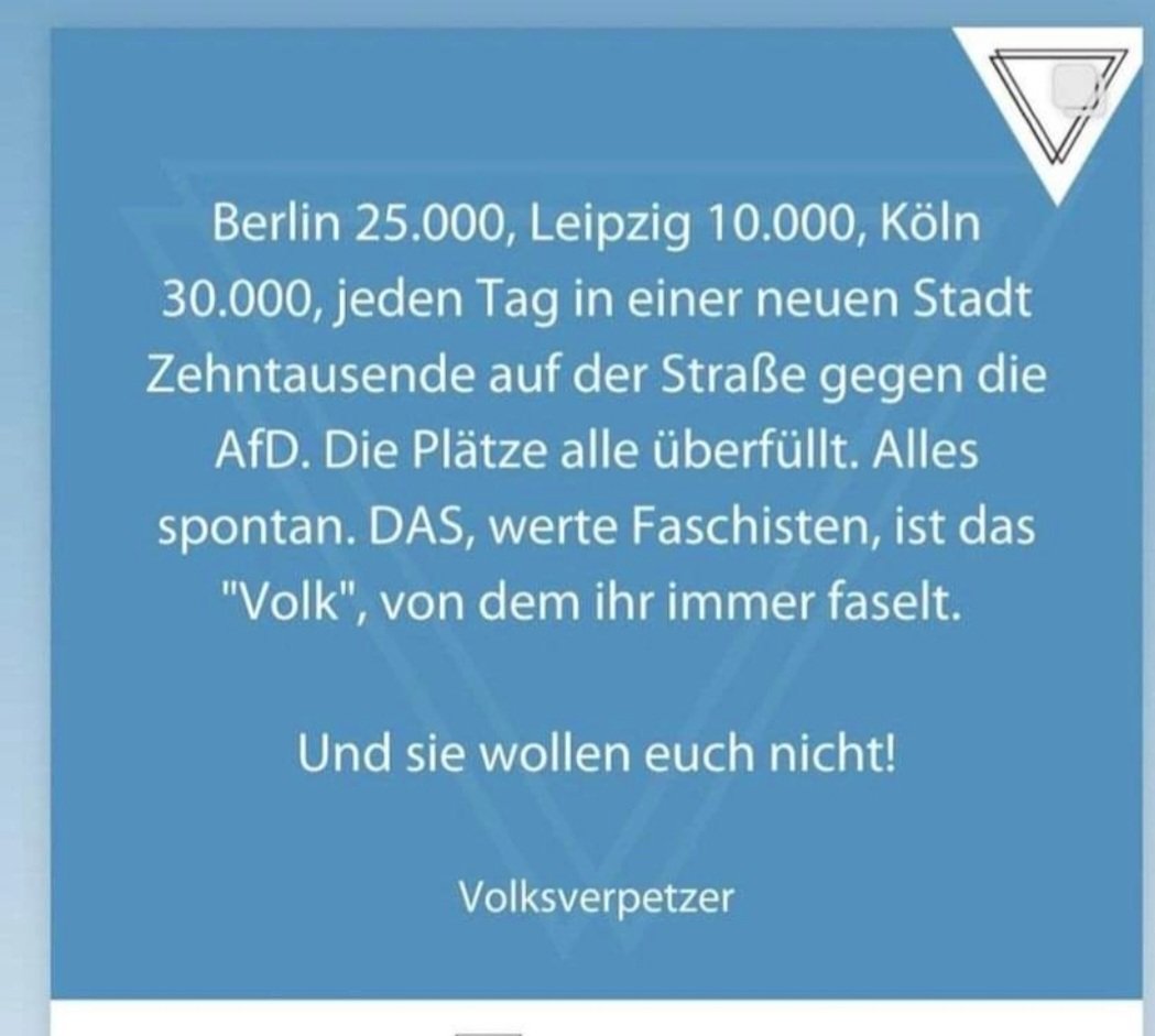 Guten Morgen.☕️ Richtig. Wir wollen keine AfD. 
#AfDzerstoertDeutschland 
#AfDgehoertnichtzuDeutschland 
#fckafd