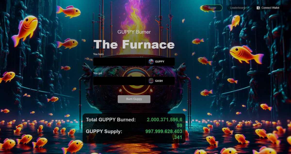 the_real_snack's tweet photo. We have already burned 2 fucking billion $GUPPY in just a few hours after the launch of the burn furnace! 🔥

Burn $GUPPY to get $gASH 🐠

There are a lot of $gASH believers ✊

With such a low mcap, the impact here is significantly valuable!

$NEWT $PUPPY $SHIB $BADDOG $ROIDS https://t.co/LwftPukTp0