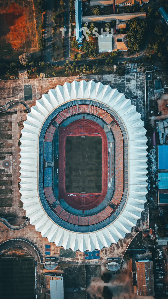 TuishiWorld's tweet photo. Tanzania’s Benjamin Mkapa National Stadium, A view from Above [Explore Tanzania] @Tanfootball #tuishi #soccer #football #stadium #birdeyeview #tanzania #travel #exploretanzania https://t.co/gEa0JrLRbP