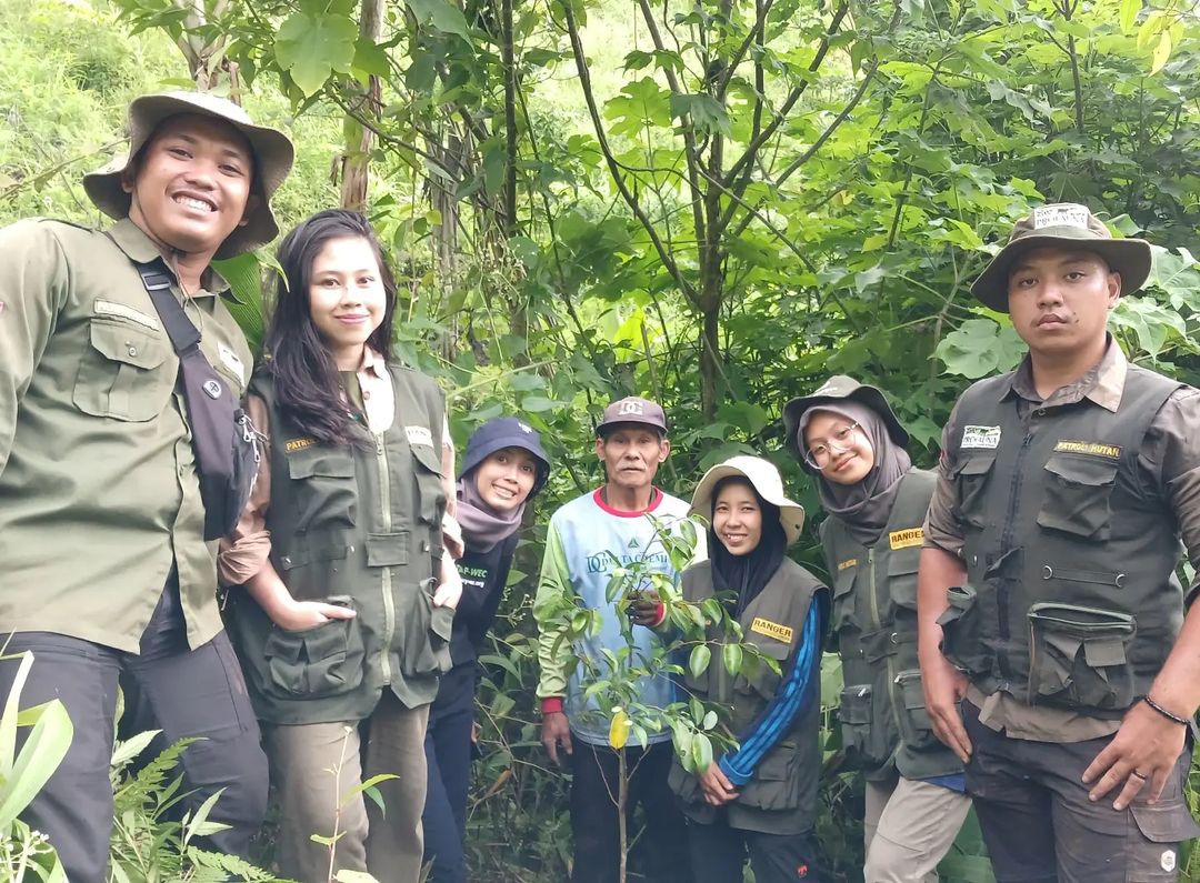ProFauna's tweet image. Petani hutan dan tim PROFAUNA Indonesia kolaborasi erat giat menanam pohon di hutan lindung yang rusak di lereng Gunung Arjuna. Jenis pohon yang ditanam adalah Ficus spp (keluarga beringin). 💚🌳🌳