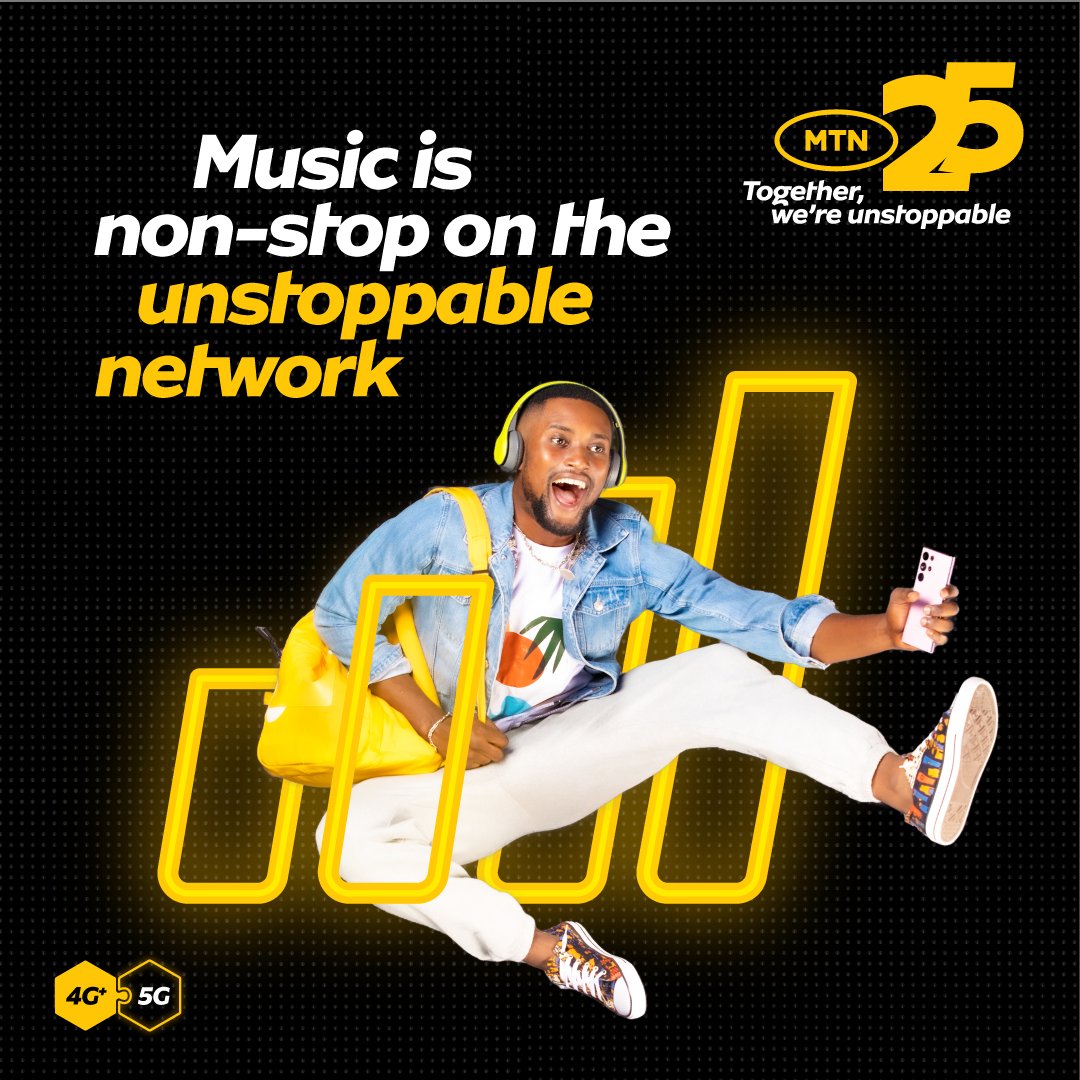 Weekends are for Music, the Unstoppable Network is there to keep you tuned in. #UnstoppableNetwork 
 #MTN5G