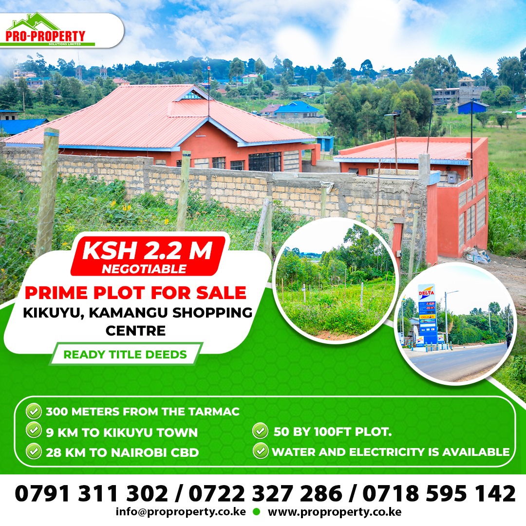 PLimted's tweet image. Are you looking for a prime plot in Kikuyu, Kiambu county?
We have ready to build plots for sale with title deeeds for your own due diligence.
proproperty.co.ke
#charleneruto #ritawaeni #PlotStructure #plotsforsale #kikuyu #kiambu #kenya