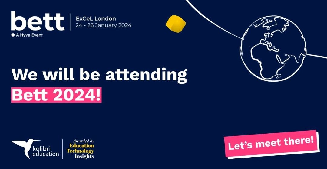 Exciting news!

As Kolibri Education we are thrilled to announce our participation in the 2024 Bett Global!🚀

Looking forward to engaging with the latest trends and innovations in education. See you there!

#Bett2024 #KolibriEducation #EdTechInnovation