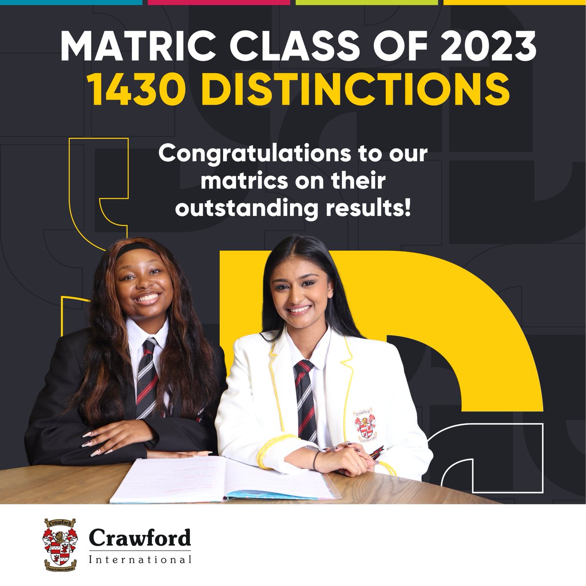 A big congratulations to our Matric Class of 2023 for their exceptional performance earning a total of 1430 distinctions in their final exams!
We wish the Class of 2023 a successful journey as they take their next step.
#CrawfordInternational #MatricResults #IEBResults