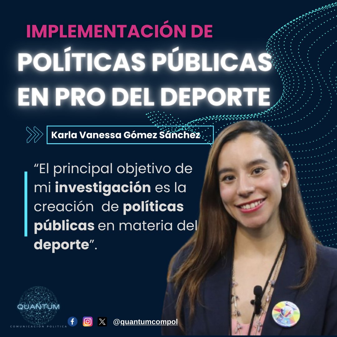 👉 Felicitamos a nuestra abogada y maestrante en Políticas Públicas <a href="/vanegomsa2/">vanegomsa</a> por participar en un coloquio académico donde, abordó temas clave para la construcción de políticas públicas en pro del deporte 🏃‍♂️ 
#EquipoQuantum #Quantum #PoliticasPublicas 
#Deporte
